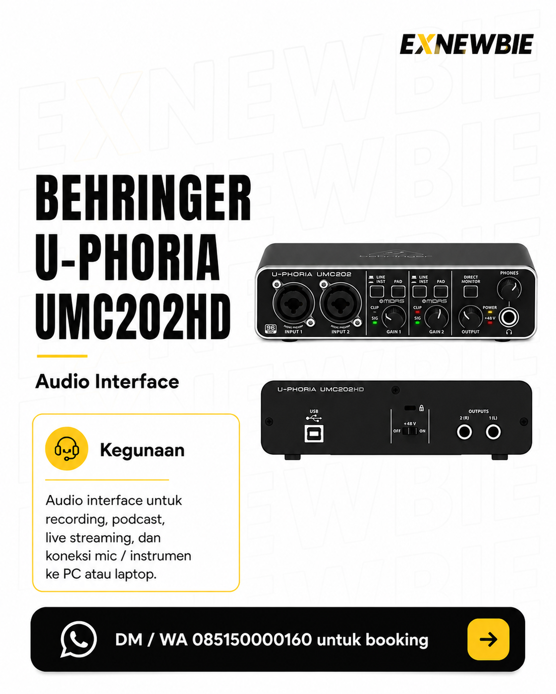 Behringer U-Phoria UMC202HD