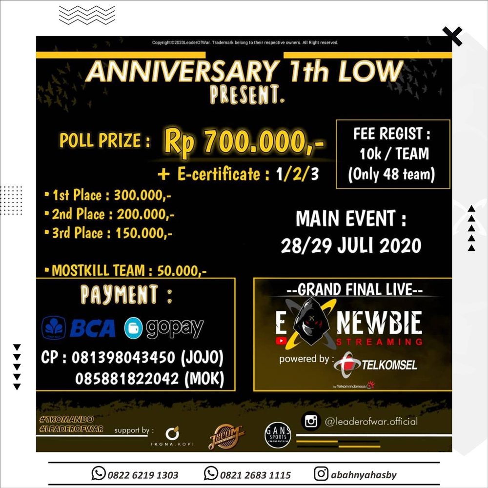 Poster event EXNEWBIE 19
